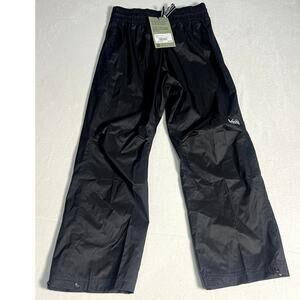 NWT REI Groundbraker Rain Pant Black Kids Size Small (8)